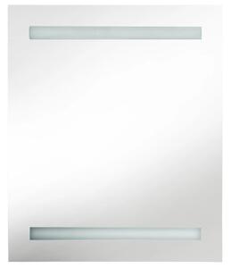 VidaXL tükrös fürdőszobaszekrény LED világítással 50 x 13,5 x 60 cm
