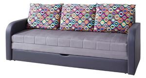 FIGARO kanapé, 86x208x75 cm, grafit/hamu, 2-es szövet