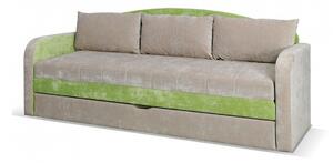 TENUS kinyitható kanapé, 86x208x75 cm cm, santana/zöld