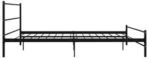 VidaXL fekete fém ágykeret 200 x 200 cm
