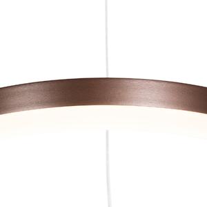 Design függőlámpa bronz 40 cm LED-del 3 fokozatban szabályozható - Anello
