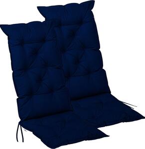 Stilista Ülőpárna készlet székre 2 db 125 x 50 cm kék