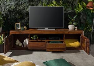 Massziv24 - MONTREAL TV asztal 200x45 cm, barna, paliszander