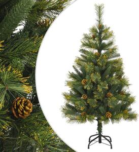 Csuklópántos műkarácsonyfa tobozzal 120 cm
