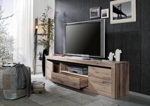 Massziv24 - VEVEY TV asztal 202x55 cm, világosbarna, tölgyfa