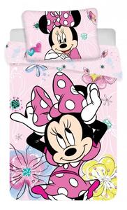 Disney Minnie ovis ágyneműhuzat virág 100x135cm 40x60cm
