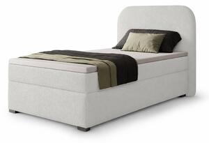 GAVIN kárpitozott boxspring ágy 90x200 - fehér
