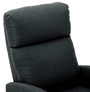 VidaXL sötétszürke szövetkárpitozású dönthető fotel