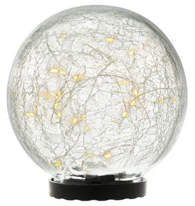 NEXOS Napelemes világító üveggömb meleg fehér 15 cm