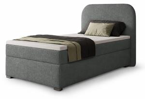 GAVIN kárpitozott boxspring ágy 90x200 - szürke