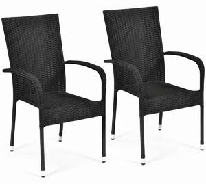 Paris kerti rattan szék szett, 2 db, 2 szék