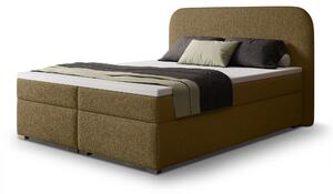 GAVIN ágyneműtartós boxspring ágy 160x200 - barna