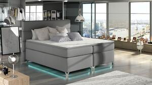 AMADEO kárpitozott ágy, LED világítással, 180x200 cm, soft 029