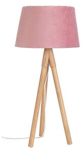 WALLAS rózsaszín szövet asztali lámpa
