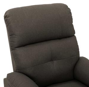VidaXL tópszínű szövetkárpitozású dönthető fotel