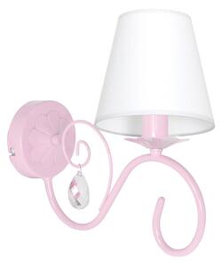 Milagro Gyermek fali lámpa LAURA 1xE14/60W/230V halvány rózsaszín LU7944