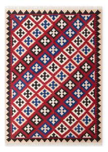 Piros kétoldalas kézi szövésű gyapjú szőnyeg 120x170 cm Kamal Rami – Nouristan