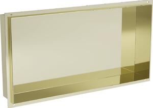 Mexen X-Wall-NR, falra szerelhető polc gallér nélkül 60 x 30 cm, arany fényes, 1951603010