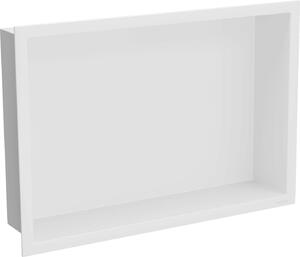 Mexen X-Wall-R, falra szerelhető polc gallérral 45 x 30 cm, fehér, 1920453010