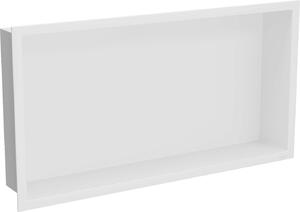 Mexen X-Wall-R, falra szerelhető polc gallérral 60 x 30 cm, fehér, 1920603010