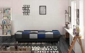 Háromszeméyes kanapé Canoro (szürke + fekete + kék). 1025438