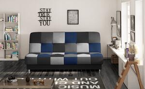 Háromszeméyes kanapé Canoro (szürke + fekete + kék). 1025438