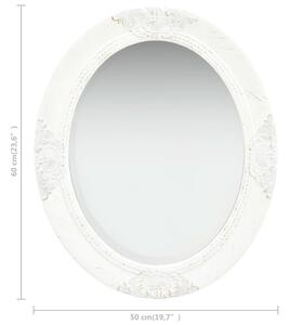 VidaXL fehér barokk stílusú fali tükör 50 x 60 cm