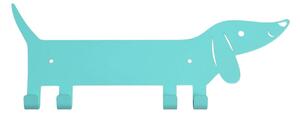Türkiz fém fali gyerek fogas Sausage Dog – Rex London