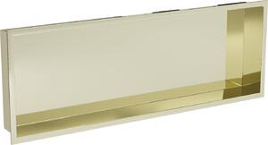 Mexen X-Wall-R, falra szerelhető polc gallérral 90 x 30 cm, arany fényes, 1950903010