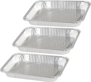 Tálca MagicHome, 32,7x26,9x4 cm, grillező, 3 db, alumínium