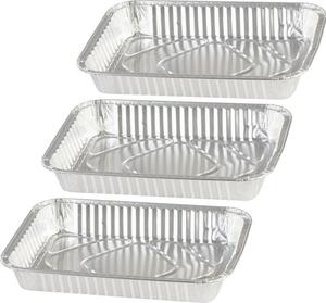 Tálca MagicHome, 31,5x21,3x4,4 cm, grillező, 3 db, alumínium