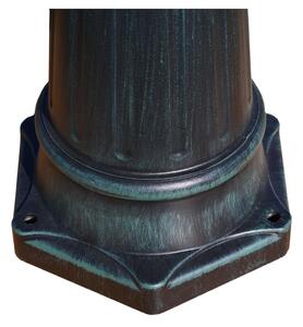 VidaXL sötétzöld/fekete alumínium 2 ágú kerti állólámpa 230 cm