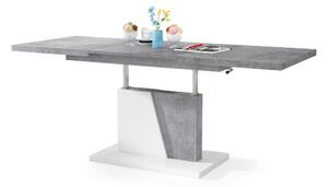 Mazzoni GRAND NOIR beton / fehér, dohányzóasztal