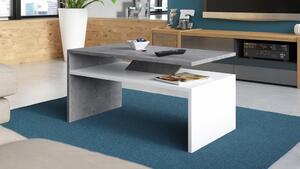 Mazzoni PRIMA beton / fehér, dohányzóasztal