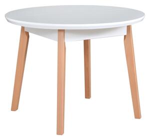 MEBLINE Kerek Asztal OSLO 4 100x100/130cm természetes furnér