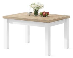 Mazzoni ROYAL Sonoma Tölgy/Fehér Matt - 270 cm-es NYITHATÓ ASZTAL!