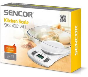 Sencor SKS 4001WH digitális konyhai mérleg