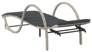 VidaXL Napozóágy - Polyrattan - 199cm