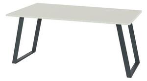 Íróasztal Shape, 120 x 80 x 75 cm, egyenes kivitel, világos szürke