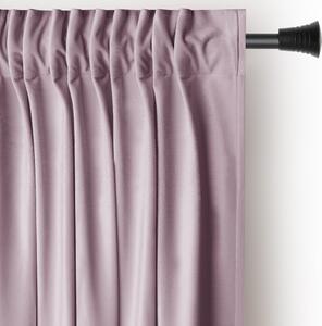 Világos rózsaszín bársony dimout (részleges sötétítő) függöny 140x270 cm Pleat – Restilo