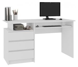 AKORD CLP 135 íróasztal, 135x77x60, fehér