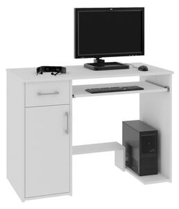 LAY íróasztal, 90x74x50, magasfényű fehér