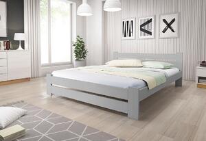 P/ EUREKA tömörfa ágy + ajándék ágyrács, 80x200 cm, dió-lakk