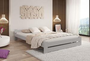P/ EURO tömörfa ágy + ajándék ágyrács, 120x200 cm, dió-lakk