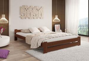 EURO tömörfa ágy + ajándék ágyrács, 80x200 cm, szürke