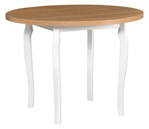MEBLINE Asztal POLI 3 100x100cm laminált fehér