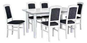 MEBLINE Asztal WENUS 2S + 6 Székek NILO 4 - Készlet DX24