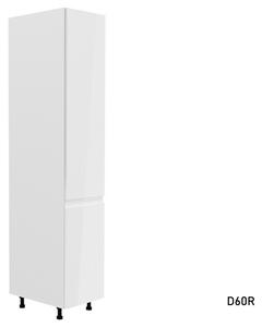 YARD D60R magas konyhaszekrény, 60x212x58, fehér magasfényű, bal