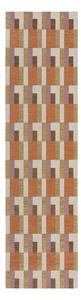 Narancssárga-natúr színű futószőnyeg 60x230 cm Riley Block Geo – Flair Rugs