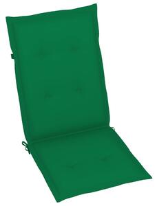 VidaXL 2 db zöld párna kerti székhez 120 x 50 x 3 cm